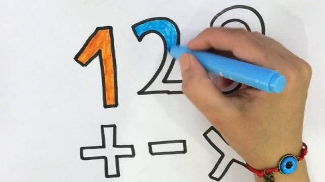 Bolalar Uchun Raqam Rasm Chizish/Drawing Number Fruits 1 2 3 For Children/Рисование Число для детей
