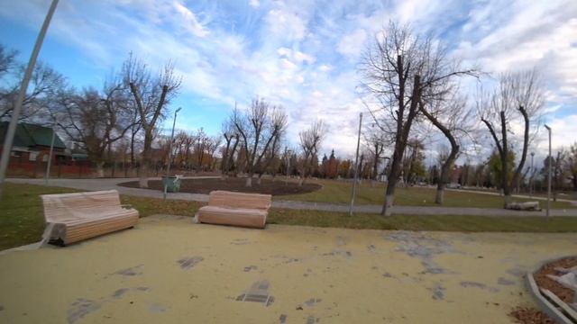 Показал Пэксу парк, сквер и кладбище