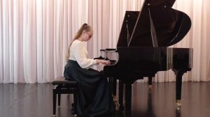 Винокурова Настя 12 лет.  И.С.  Бах ХТК 1 том.  Прелюдия и фуга gis moll