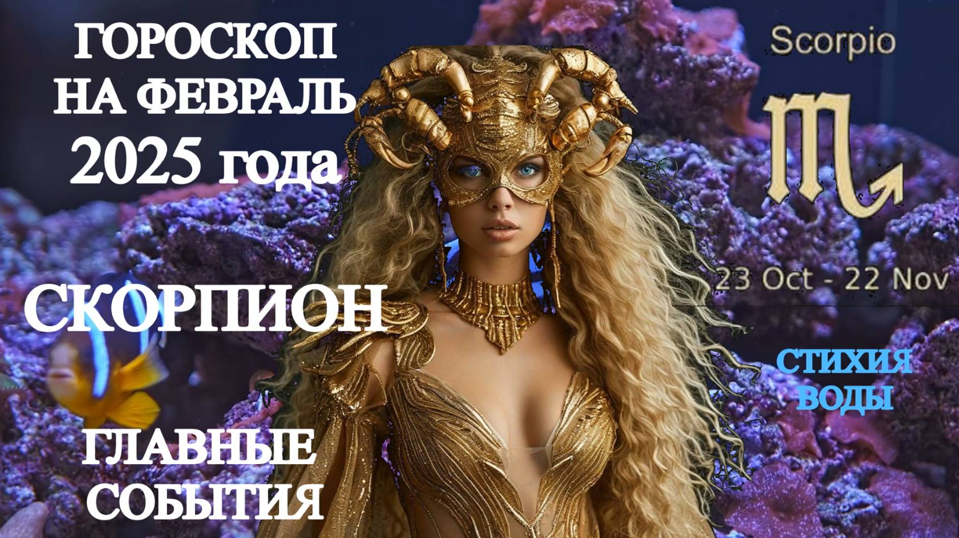 Гороскоп на февраль 2025 года. Скорпион. Главные события. смотреть онлайн