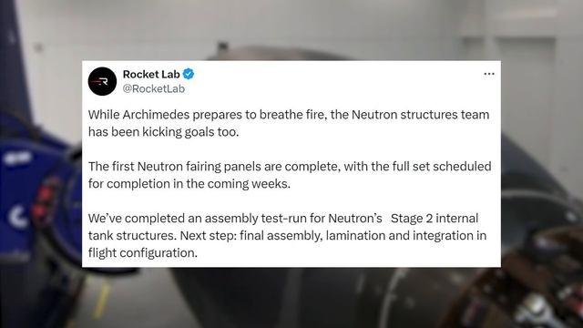 Rocket Lab's First Neutron Engine Is Ready For Testing смотреть онлайн