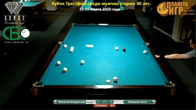 Абрамов - Ильясов. Кубок Трестфом среди мужчин старше 40 лет. смотреть онлайн