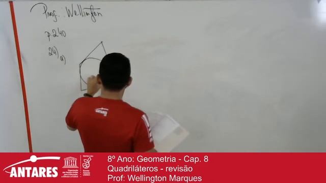 8º Ano: Geometria - Cap. 8  - Quadriláteros - Revisão -  Prof: Wellington Marques