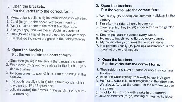 English grammar Exercise 86 смотреть онлайн