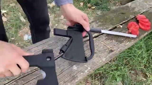 решили пополнить шашлычный 🍢🔪🔥набор вот таким топориком 🔨 смотреть онлайн