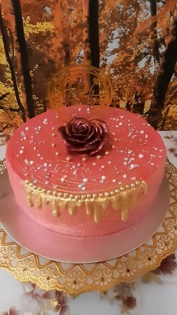 тортик, просто чудо, бисквит лимонный, крем с фруктами, золотые потёки, самой очень поправился. смотреть онлайн