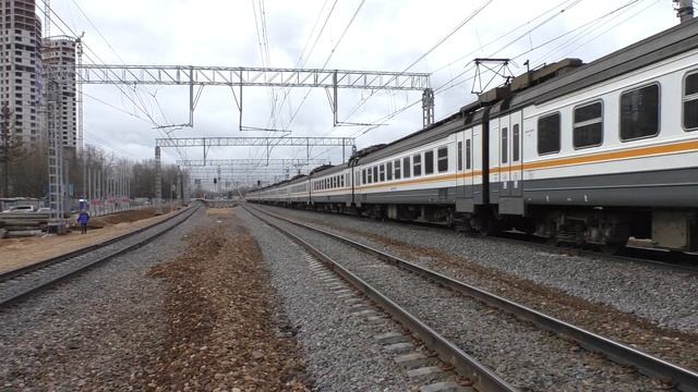 Электропоезд ЭД4М-0485 ЦППК перегон Москва-Сорт-Киевская - Очаково смотреть онлайн