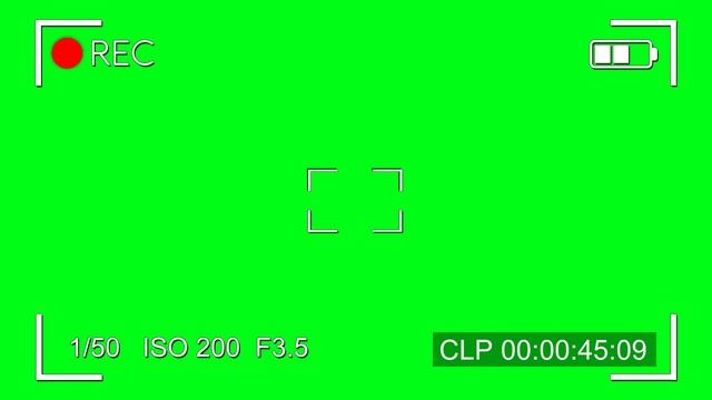 Green Screen Camera Record Screen | Matte Key Footage Free Template