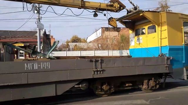 Службовий трамвай МТВ-82 №МГП-149 на зуп. Косметологічна поліклініка смотреть онлайн