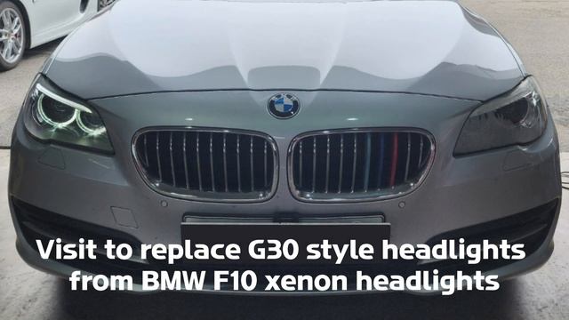 BMW 5 Series F10 Vehicle G30 Style LED Headlight Conversion смотреть онлайн