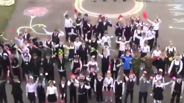 ГБОУ Школа № 1467. Флешмоб "Москва поёт песни Победы". смотреть онлайн