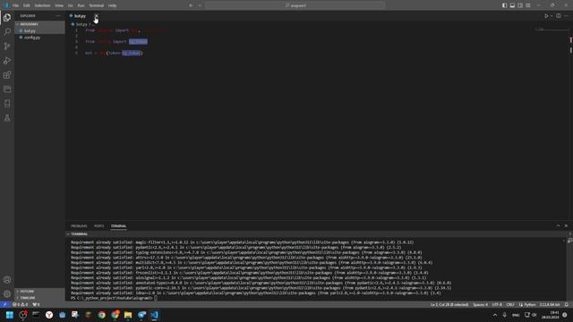 Как писать телеграмм ботов на языке программирования python? Изучение библиотеки AIOGRAM 3 смотреть онлайн