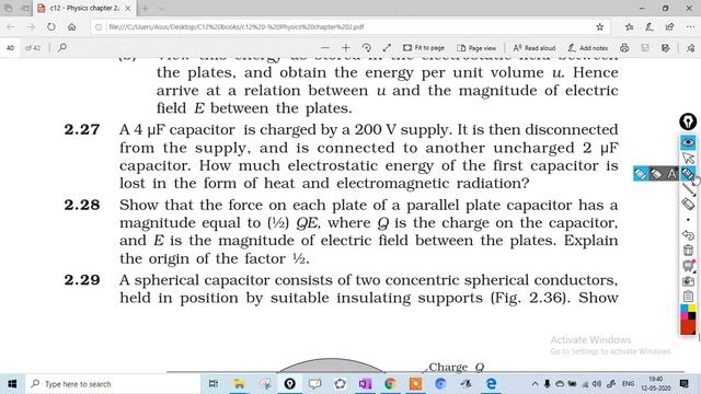 CBSE 12th - Physics - Capacitors 06 - NCERT смотреть онлайн