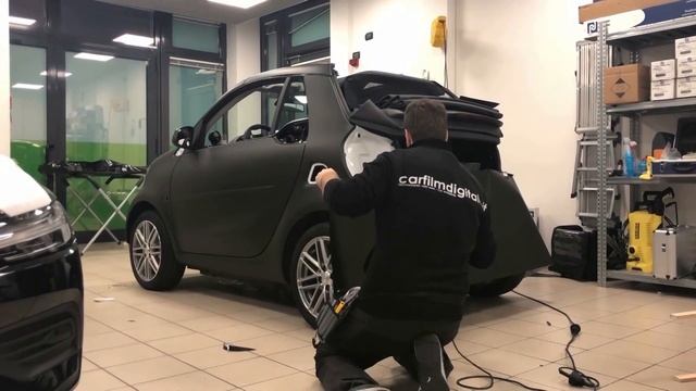 Car wrapping Smart fortwo cabrio nero opaco смотреть онлайн