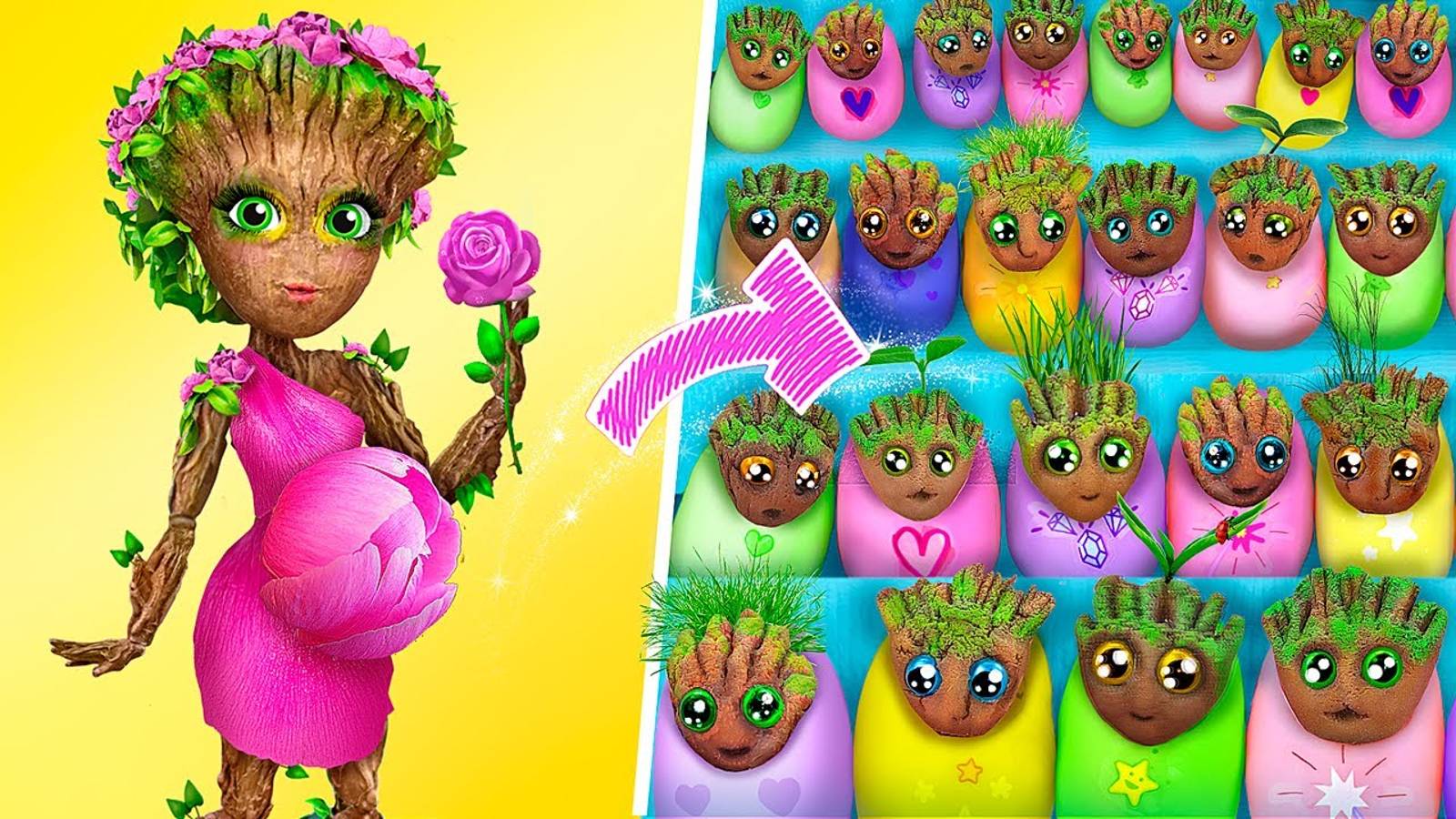 Путешествие Изабелы и Мирабель в мир семьи Грута - 30 идей для ЛОЛ смотреть онлайн