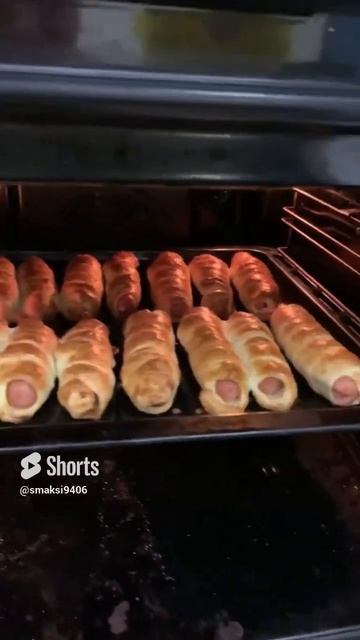 СОСИСКИ В ТЕСТЕ В ДУХОВКЕ! #вкусно #готовимдома #еда #рецепты #сосискивтесте смотреть онлайн