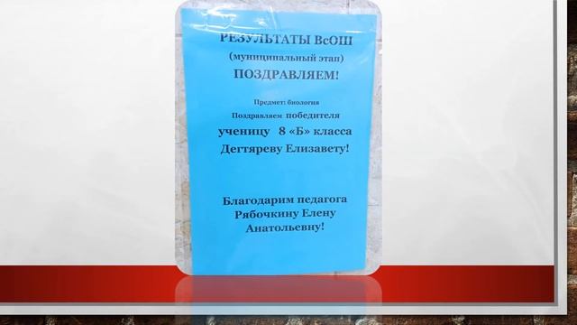 Муниципальный этап ВсОШ. Поздравляем Победителей и наставников! смотреть онлайн