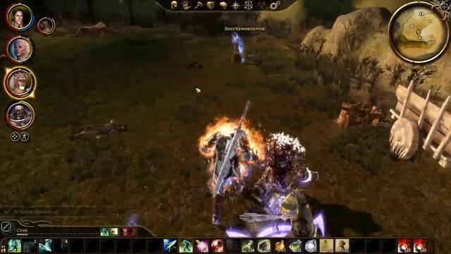 Dragon Age Origins ДАО 31б Сражение в деревне Редклифф По карте путешествие смотреть онлайн