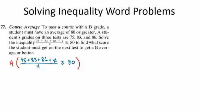 Inequalities - Applications (Word Problems) смотреть онлайн