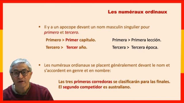 Les numéraux ordinaux en espagnol - Los números ordinales en español - Español A1 смотреть онлайн