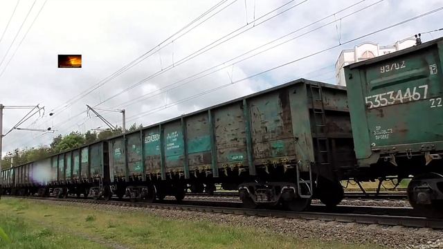 Электровоз ВЛ80Т-1394 с грузовым поездом смотреть онлайн
