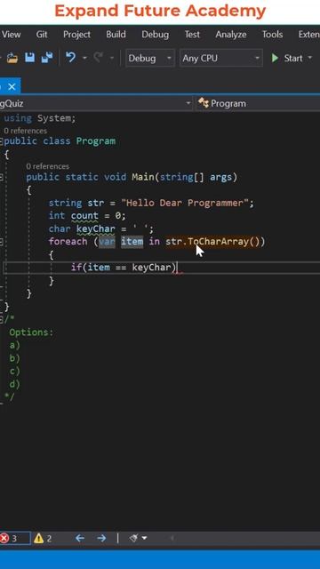 Programming Quiz Questions - Q94 - Expand Future Academy #Shorts #Programming #CSharp #Dotnet смотреть онлайн