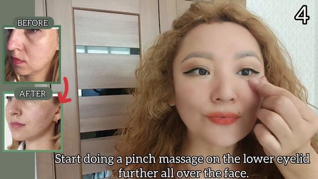 Lift sagging skin for Every Day| Pinch Facial Massage смотреть онлайн