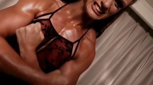 Tall Girl Biceps and Muscle Amazon Woman Bodybuilder