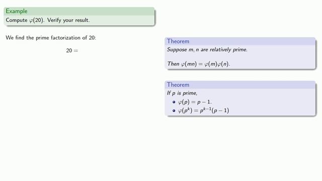 The Euler-Fermat Theorem смотреть онлайн