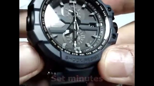 Casio G-Shock GW-A1000-1A Manual 5240 How To Set Time