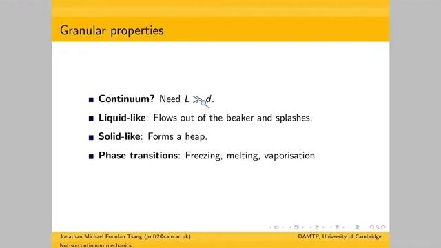 Not-so-continuum mechanics смотреть онлайн