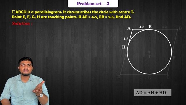 CIRCLE, Lecture-3, Class 10th\SSC | Tangent Segments Theorem | With Problems Based On It