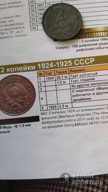 Сколько стоят 2 копейки СССР 1924/25 годов? Редкие монеты смотреть онлайн