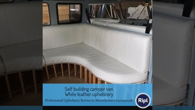 Self building camper van White leather upholstery смотреть онлайн