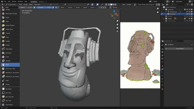 Sculpting in Blender for Beginners (Full Course/Tutorial) #b3d смотреть онлайн