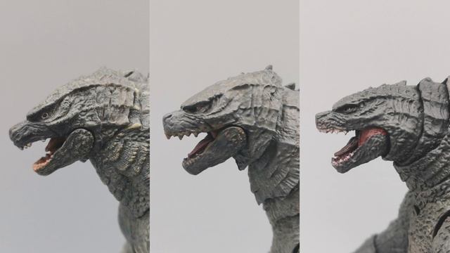 Hiya Godzilla Action Figure Compared to NECA and SH MonsterArts! We Zoom In! смотреть онлайн