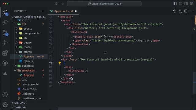 38 Create a Sidebar and Organize Code with Vue Components смотреть онлайн