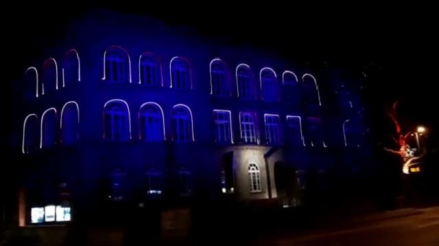 CHRISTMAS-LASER LIGHT SHOW/WEIHNACHTS-LASER LICHT SHOW LOCATION:OSNABRÜCK, GERMANY🌲🇩🇪 смотреть онлайн