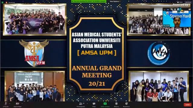 ANNUAL GRAND MEETING (AGM) AMSA UPM 2020 смотреть онлайн
