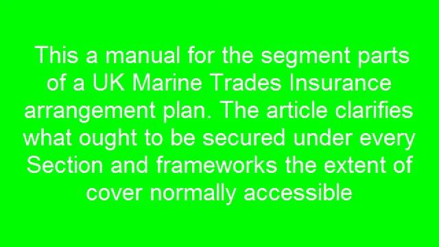 A Guide to Business Insurance for UK Marine Trades afazuddin Education Loan us смотреть онлайн