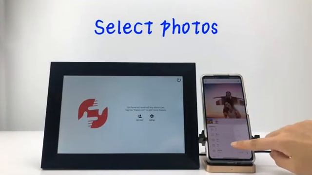 10.1inch digital photo frame with Wifi and frameo App смотреть онлайн