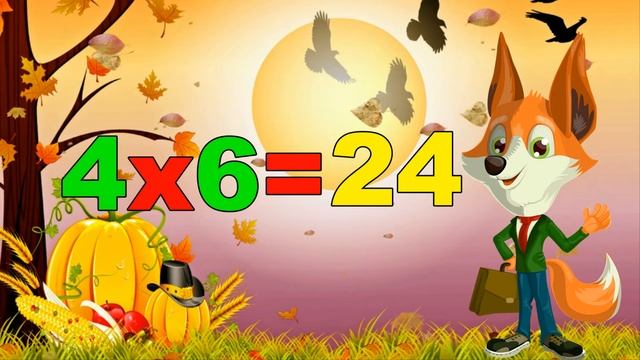 Тренажер таблиці множення на 4. Таблиця множення на 4.