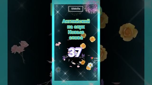 [Sibbilla] - Английские 💥🦄💥 Слова Каждый День УРОК 37 (АНГЛИЙСКИЙ НА СЛУХ) смотреть онлайн