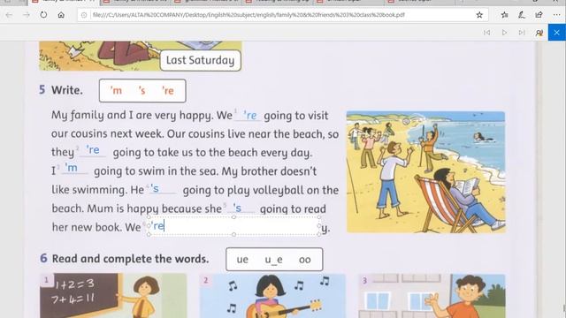 English - Continues of Review 5 in Classbook page 125 смотреть онлайн