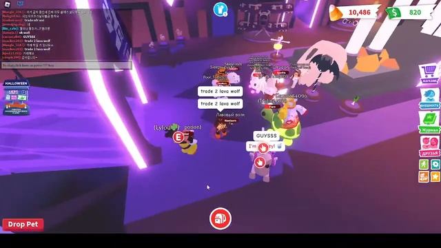 ТРЕЙДЫ на ДВУХ ЛАВОВЫХ ВОЛКОВ в АДОПТ МИ смотреть онлайн