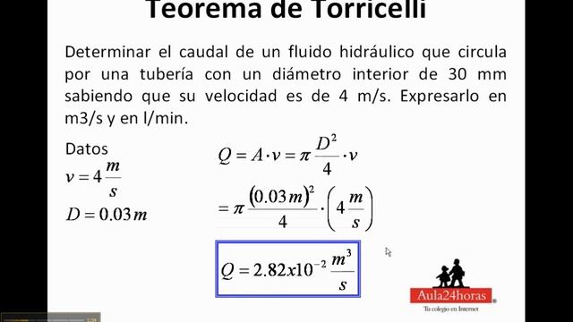 Teorema De Torricelli, Problema