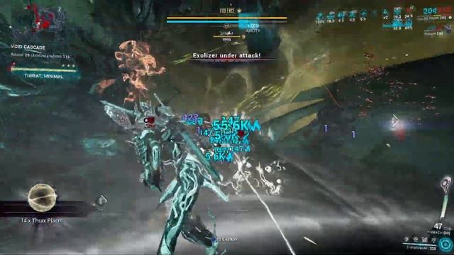 Warframe | Invincible Gauss vs lvl 9999 | Solo | Void Cascade SP Level Cap | смотреть онлайн
