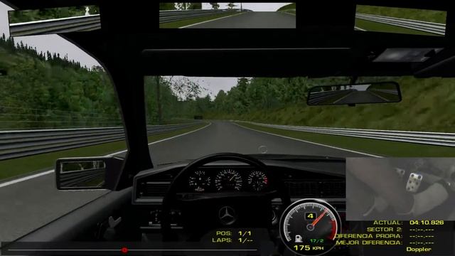 Vuelta Mercedes 190 EVO2 Nurburgring Nordschleife en Rfactor смотреть онлайн