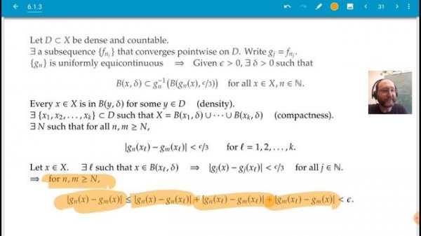 56. Arzelà-Ascoli (Cultivating Complex Analysis 6.1.3)