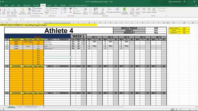 Strength Coach Tutorials #7 - Build Your First Program Template смотреть онлайн